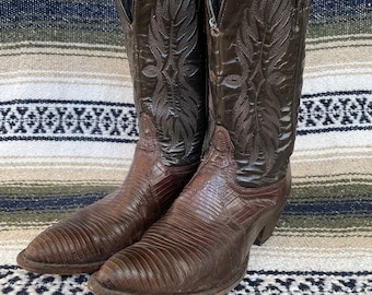 Detail Lizard Skin Cowboy Boots Nomer 29