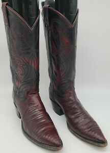 Detail Lizard Skin Cowboy Boots Nomer 35