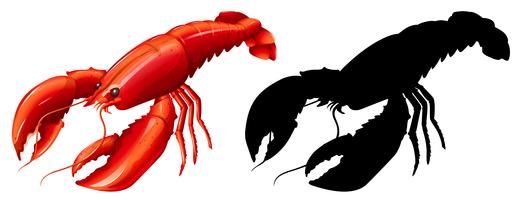 Detail Lobster Silhouette Clip Art Nomer 31