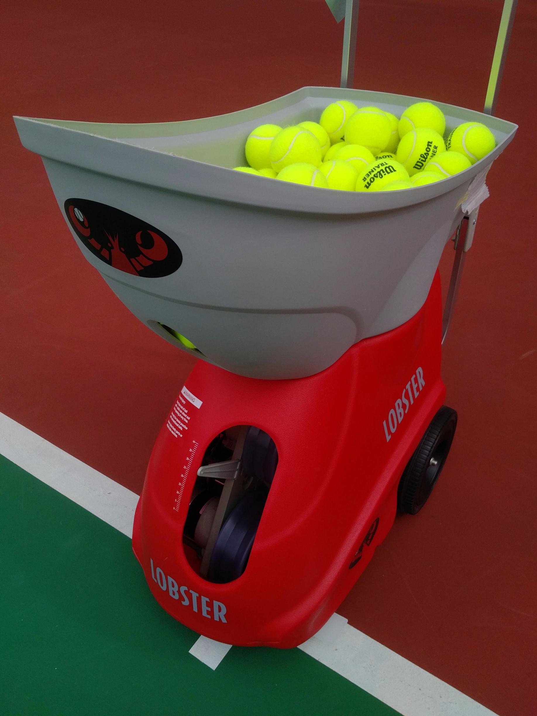 Detail Lobster Tennis Ball Machine For Sale Nomer 11