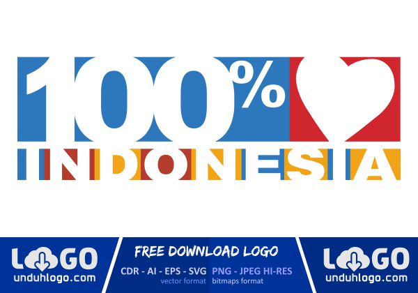 Download Logo 100 Love Indonesia Nomer 2