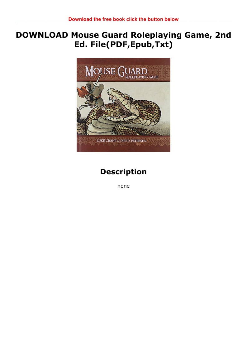 Detail Mouseguard Rpg Pdf Nomer 24