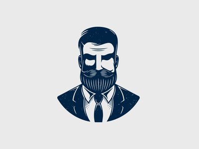 Detail Moustache Logo Nomer 41