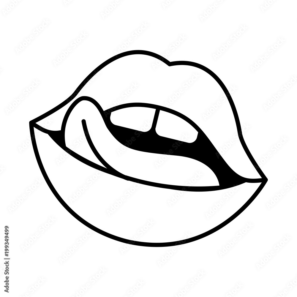 Detail Mouth And Tongue Clipart Nomer 31