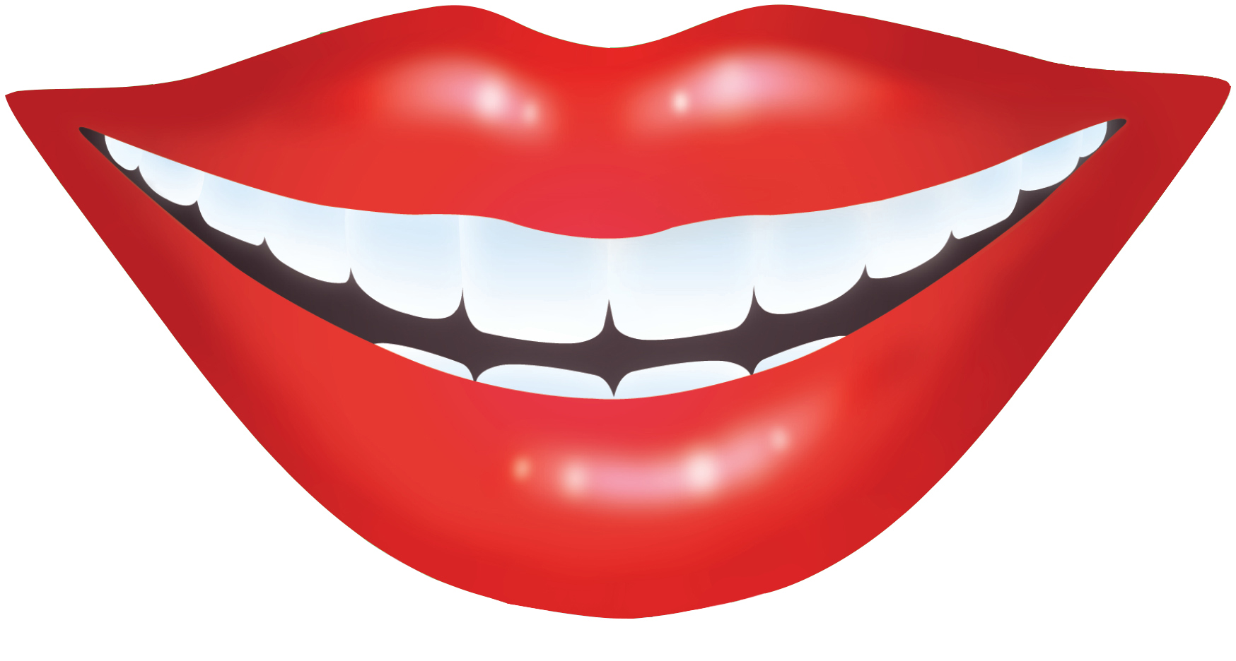 Detail Mouth Smile Clip Art Nomer 16