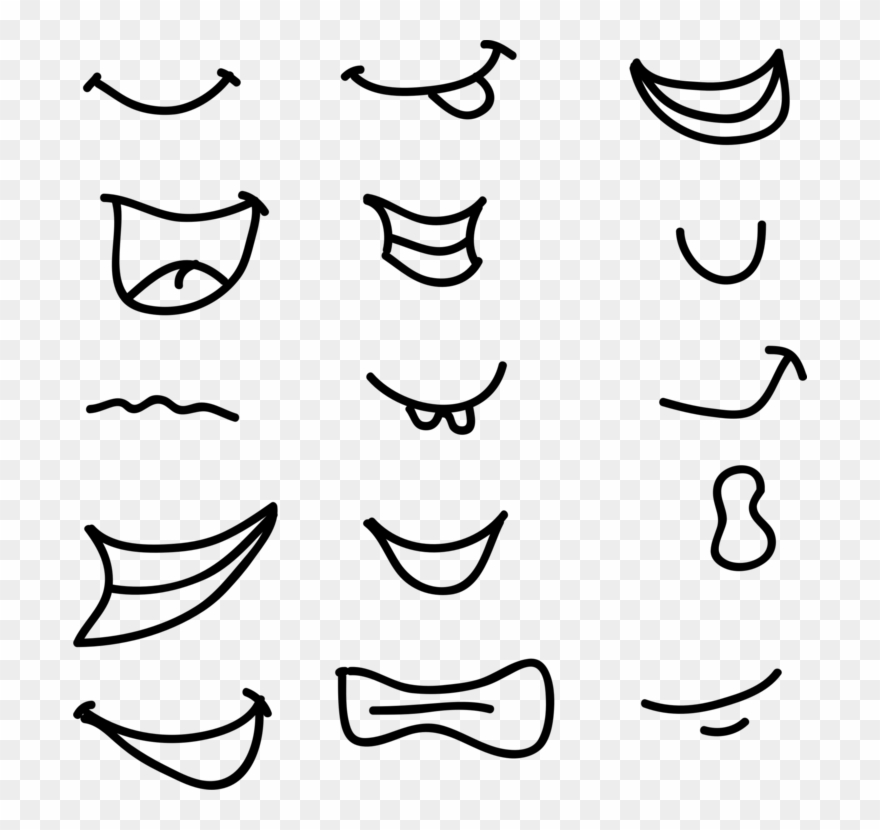 Detail Mouth Smile Clip Art Nomer 22