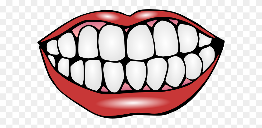 Detail Mouth Smile Clip Art Nomer 43