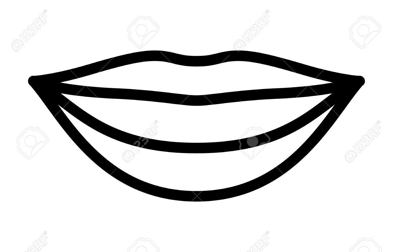 Detail Mouth Smile Clip Art Nomer 5