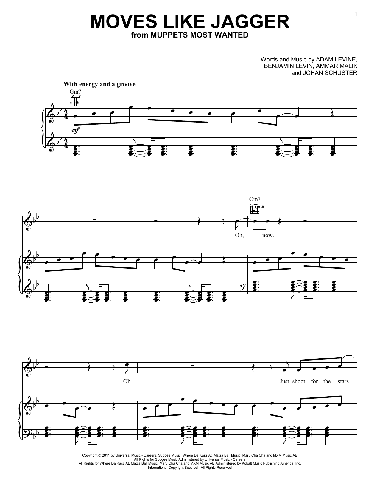 Detail Moves Like Jagger Chords Nomer 12