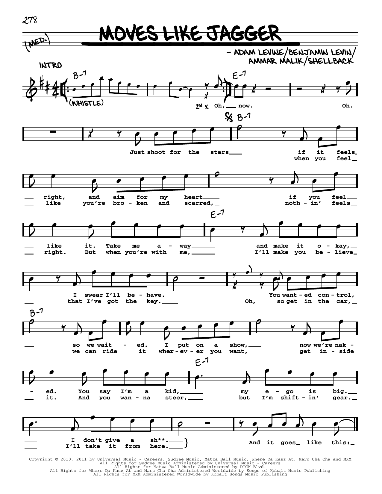 Detail Moves Like Jagger Chords Nomer 13