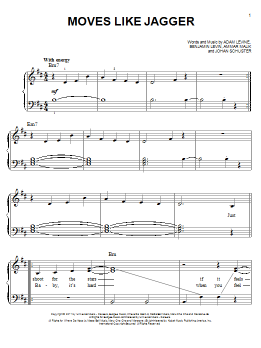 Detail Moves Like Jagger Chords Nomer 17
