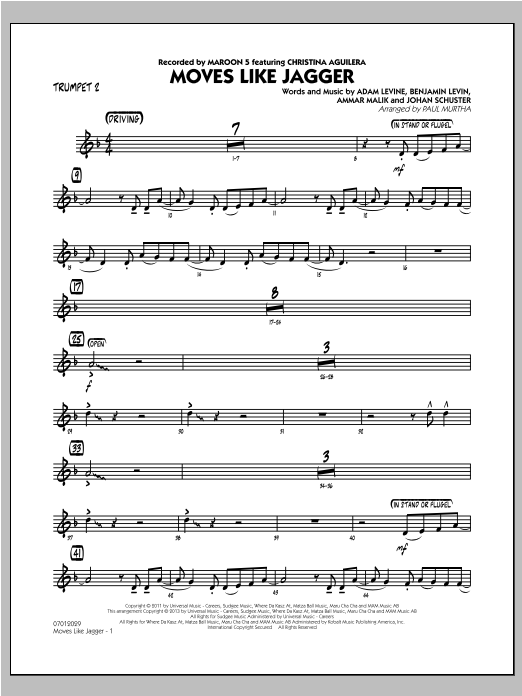 Detail Moves Like Jagger Chords Nomer 26
