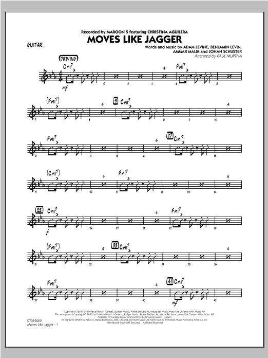 Detail Moves Like Jagger Chords Nomer 36