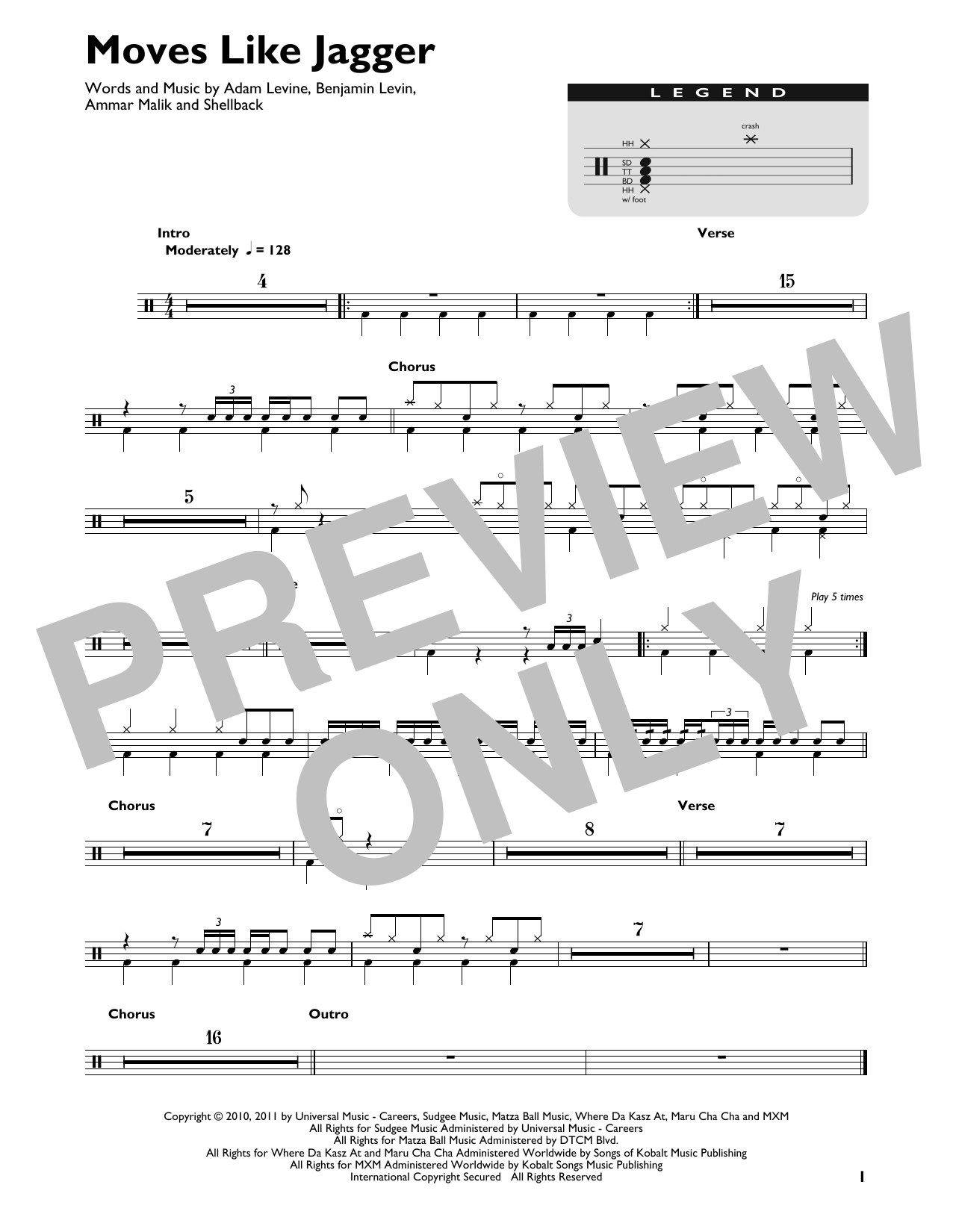 Detail Moves Like Jagger Chords Nomer 45