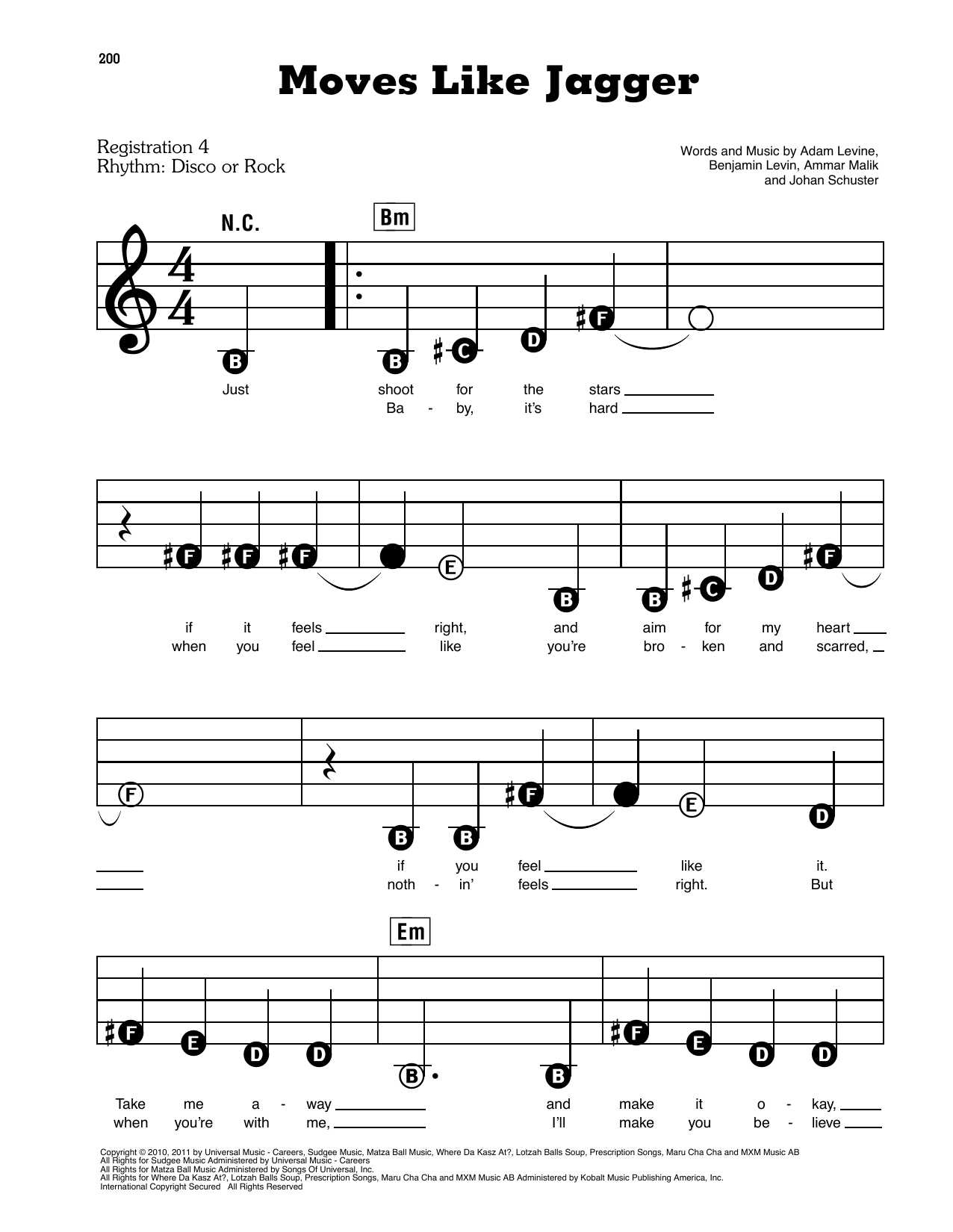 Detail Moves Like Jagger Chords Nomer 49
