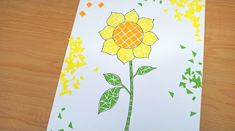 Detail Mozaik Bunga Matahari Nomer 9