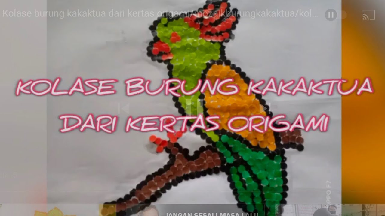 Detail Mozaik Burung Kakak Tua Nomer 6