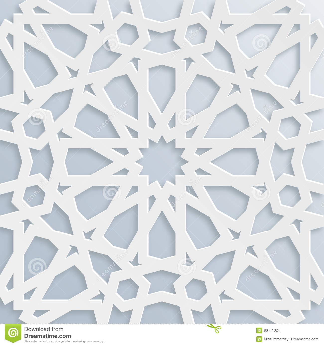 Detail Mozaik Islam Vector Nomer 7