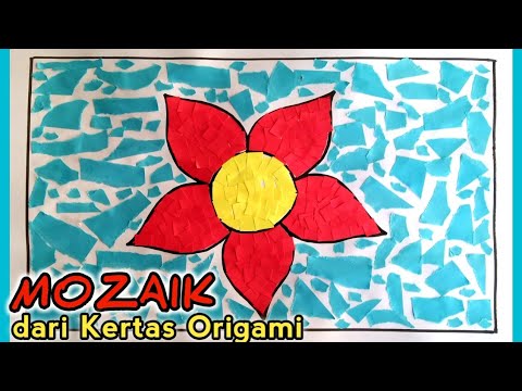 Detail Mozaik Kertas Origami Nomer 27