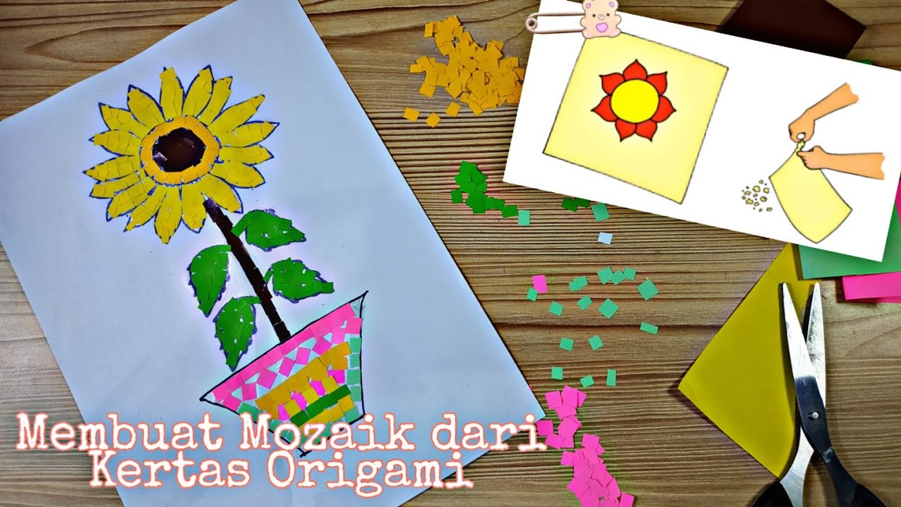 Detail Mozaik Kertas Origami Nomer 7