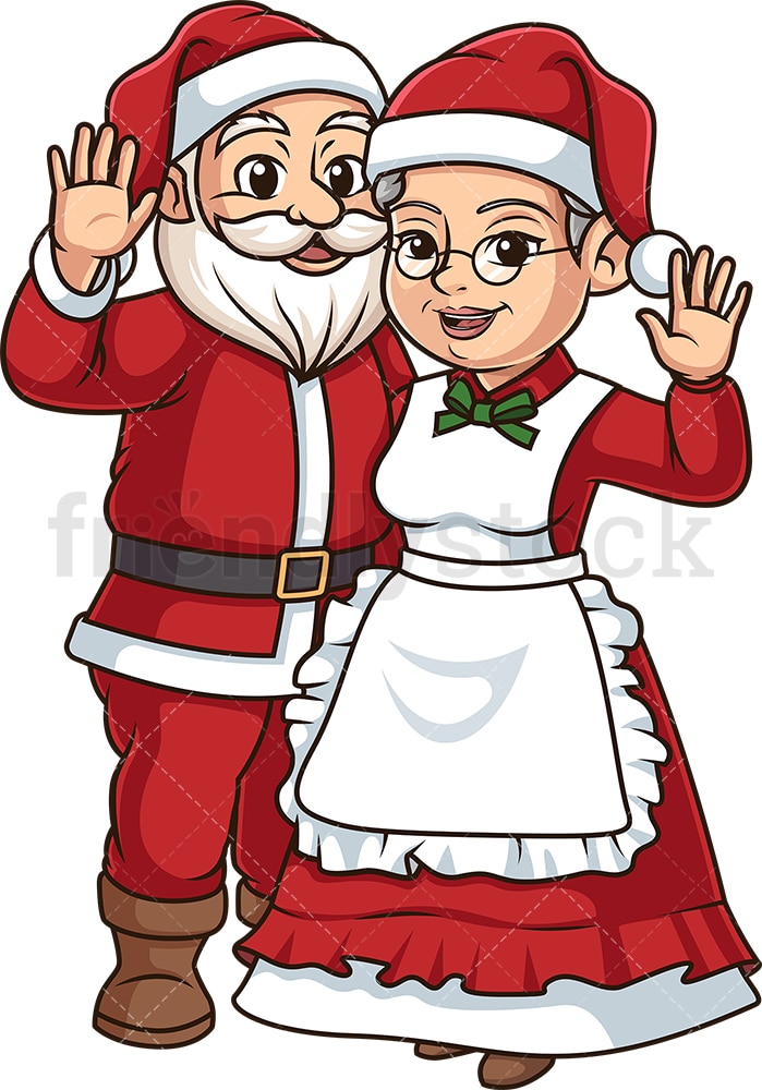 Detail Mr And Mrs Claus Clipart Nomer 2