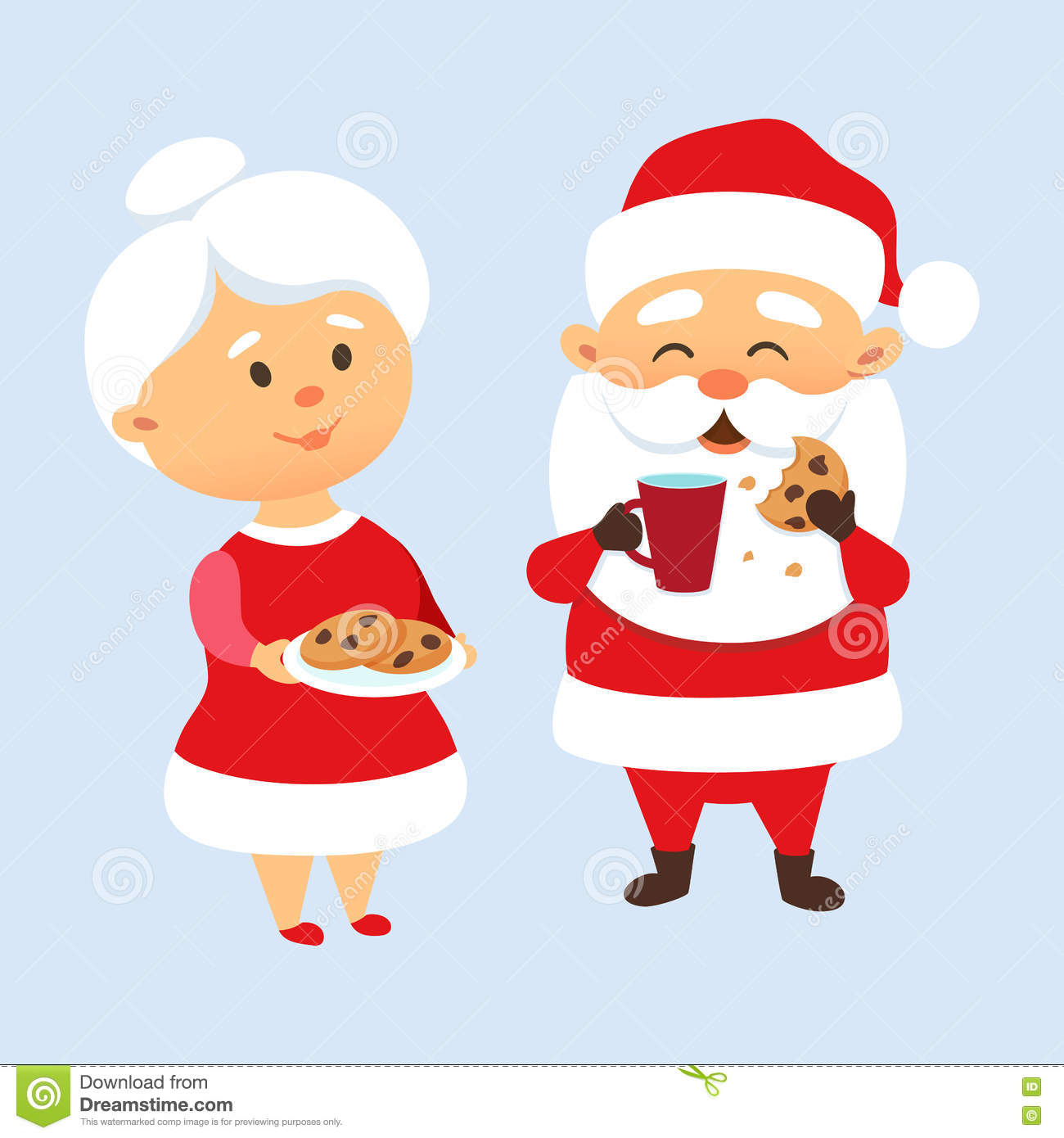 Detail Mr And Mrs Claus Clipart Nomer 8
