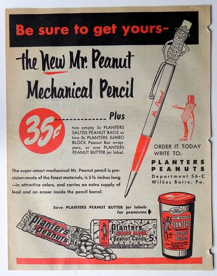 Detail Mr Peanut Mechanical Pencil Nomer 12