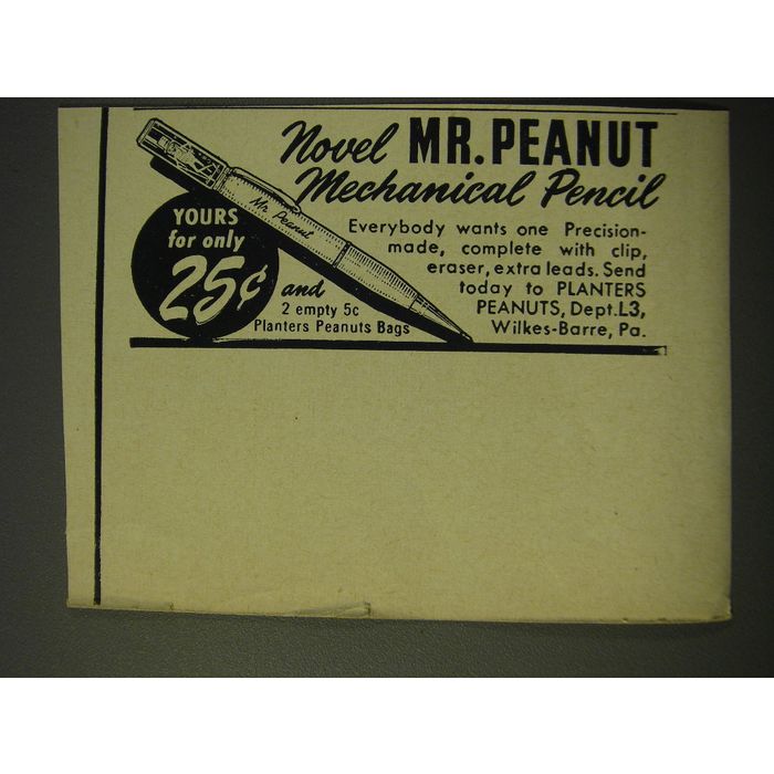 Detail Mr Peanut Mechanical Pencil Nomer 29