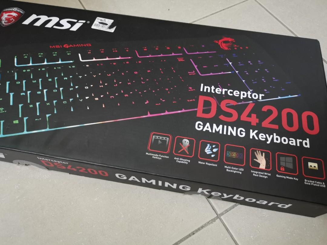 Detail Msi Gaming Keyboard Interceptor Ds4200 Mechanical Nomer 58