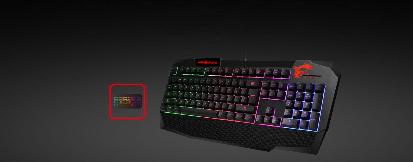 Detail Msi Gaming Keyboard Interceptor Ds4200 Mechanical Nomer 7