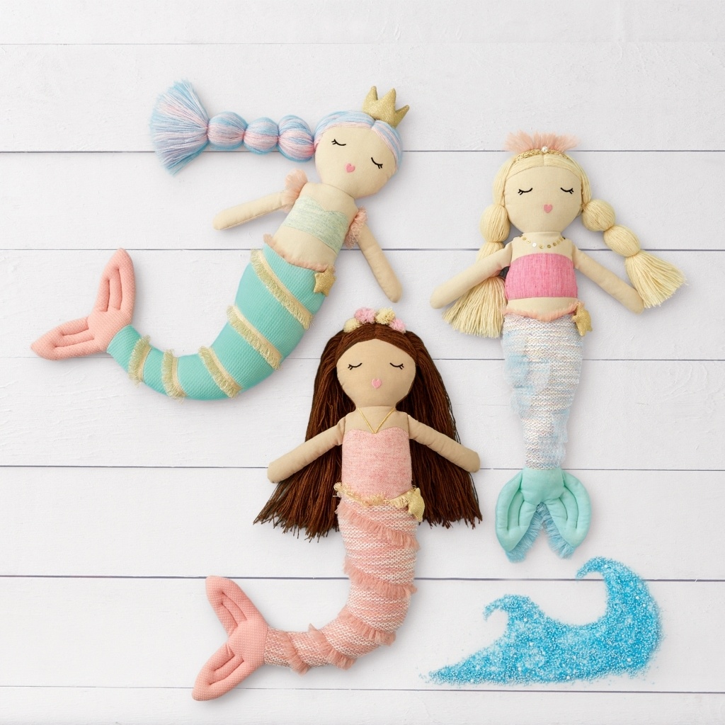 Detail Mud Pie Mermaid Doll Nomer 5