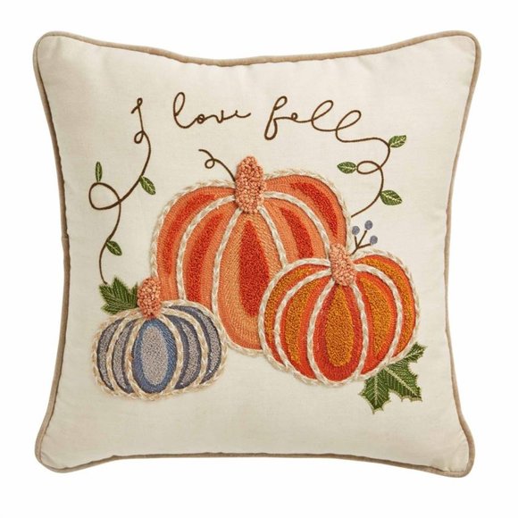 Detail Mud Pie Pumpkin Pillow Nomer 2