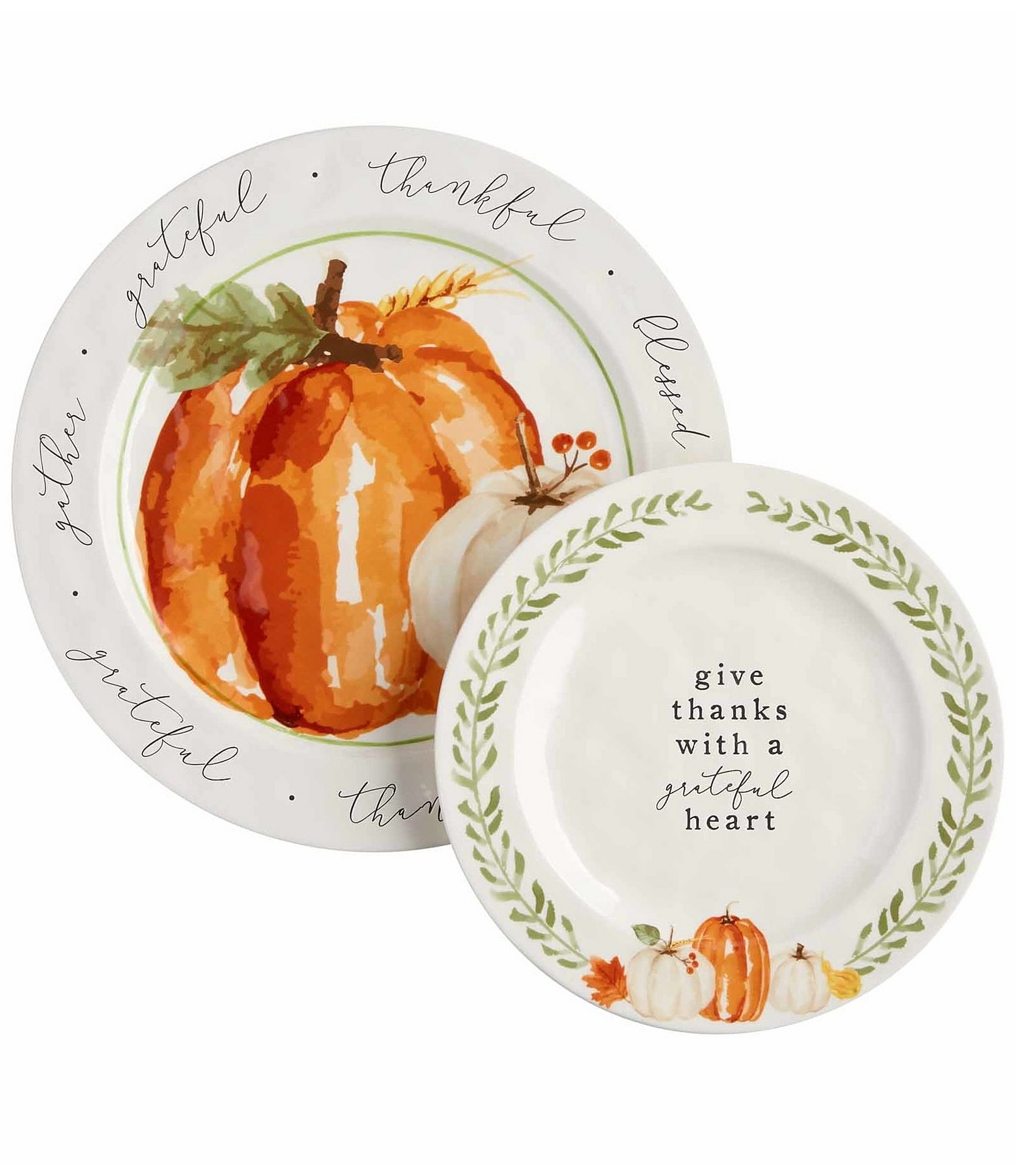 Detail Mud Pie Pumpkin Plate Nomer 7