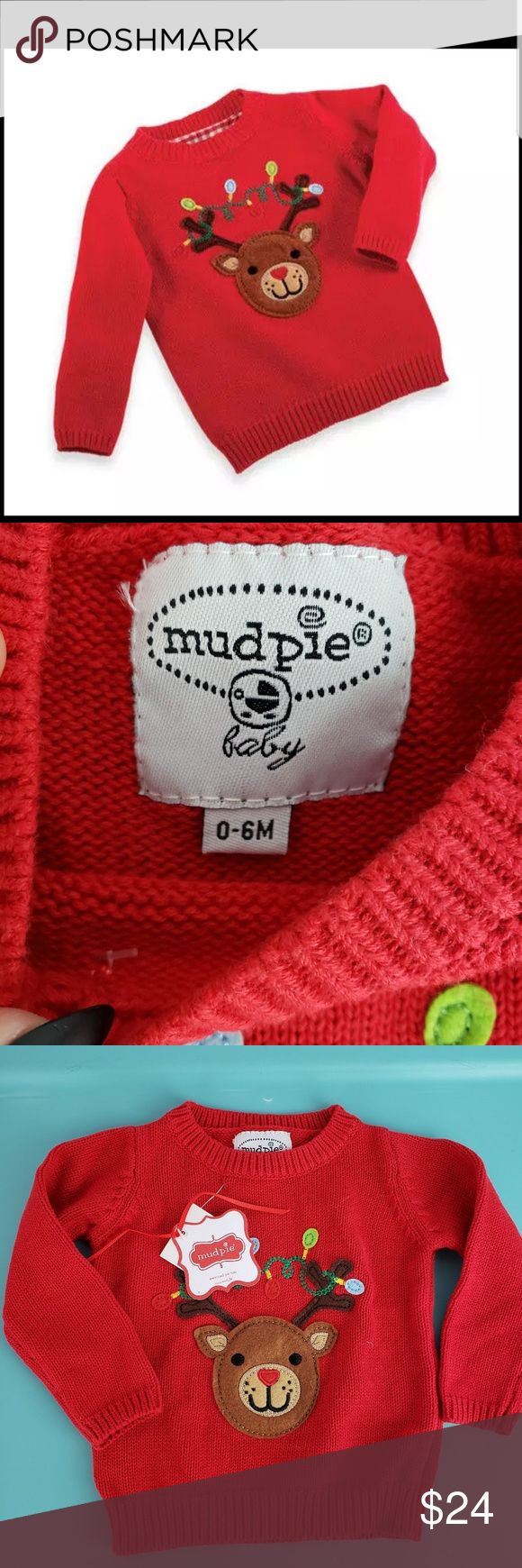 Detail Mud Pie Reindeer Sweater Nomer 42