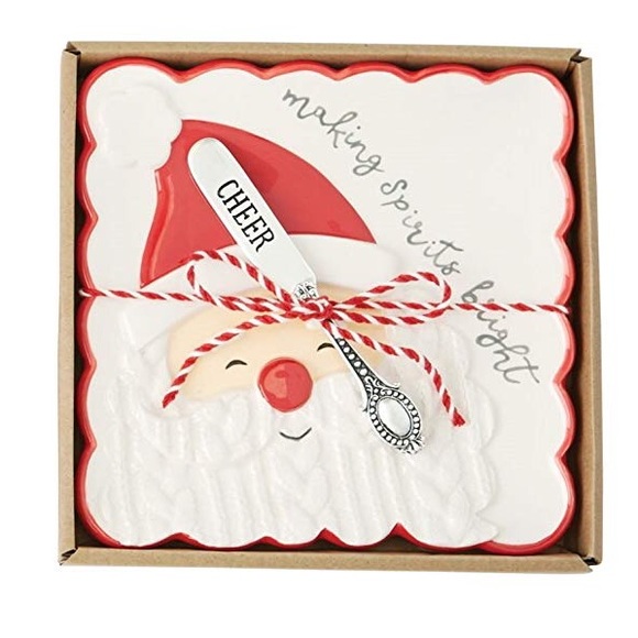 Detail Mud Pie Santa Cookie Plate Nomer 25