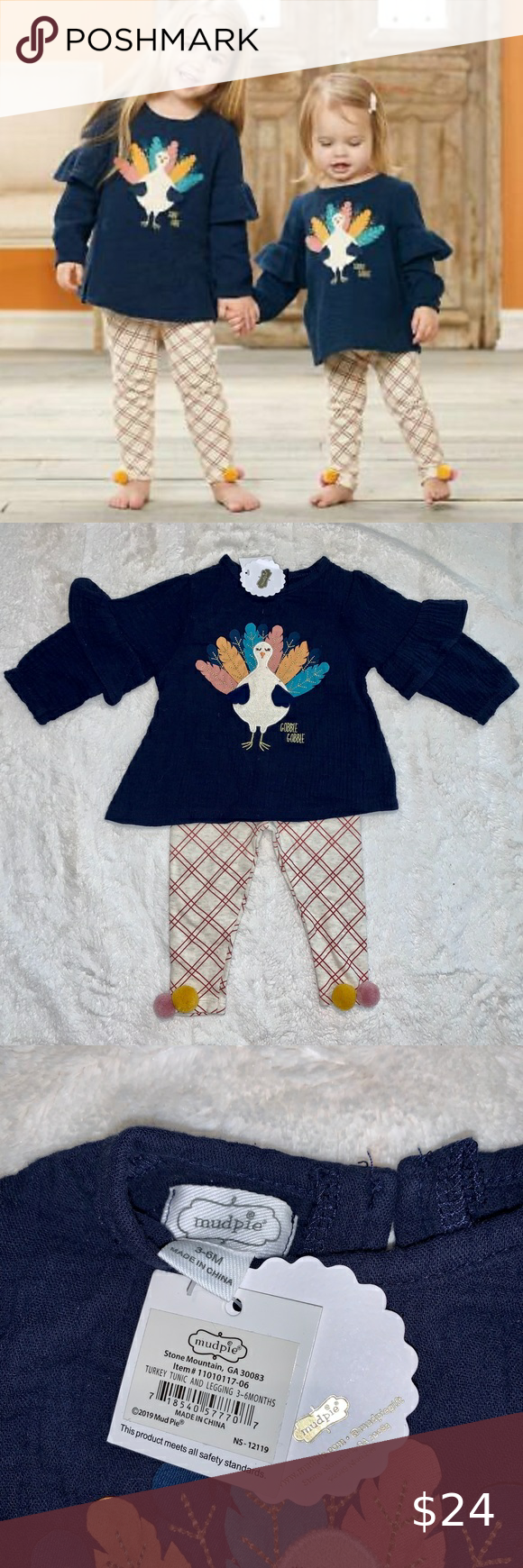 Detail Mud Pie Turkey Tunic And Leggings Nomer 16