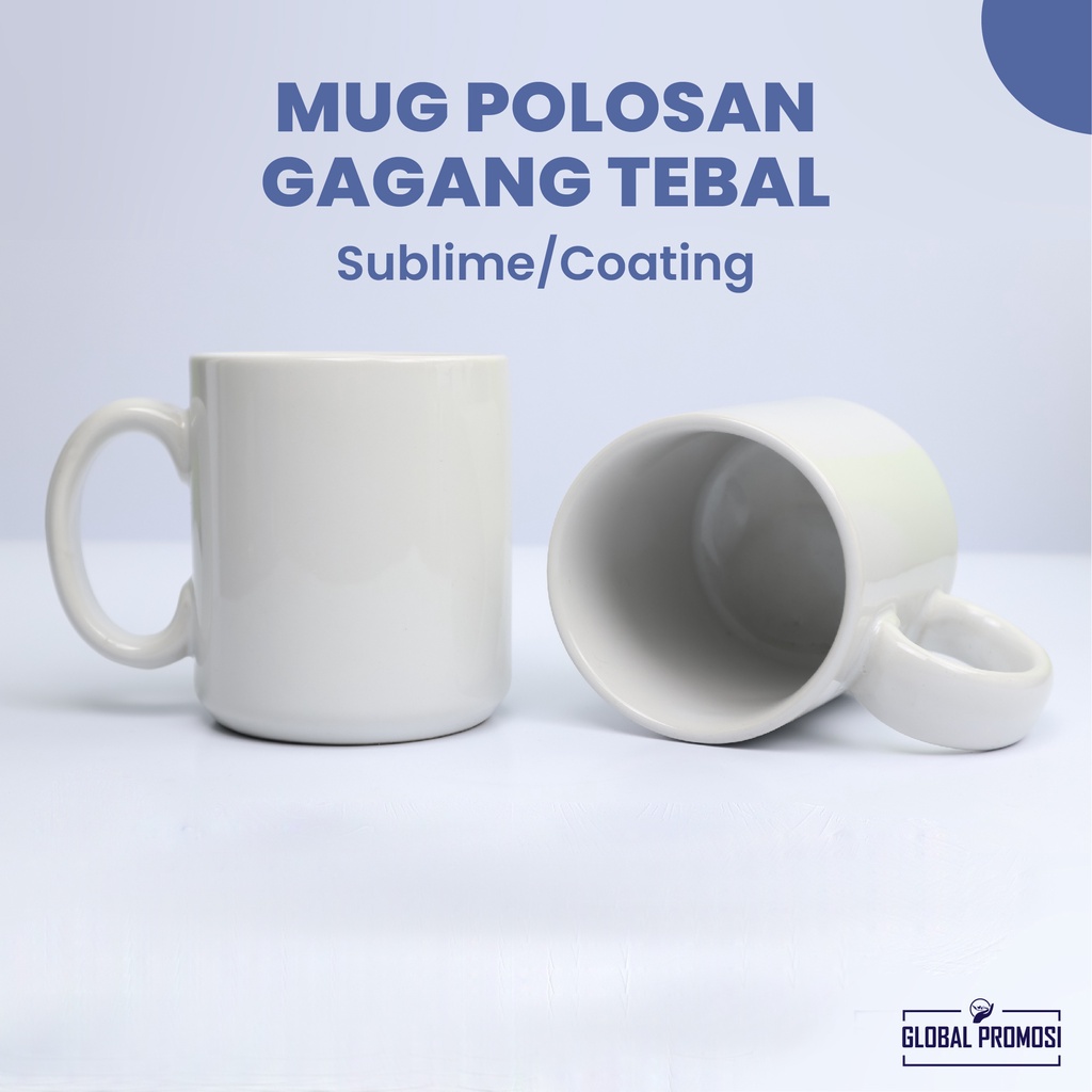 Detail Mug Polos Putih Nomer 50