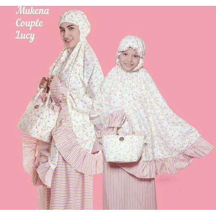 Detail Mukena Ibu Dan Anak Katun Jepang Nomer 2