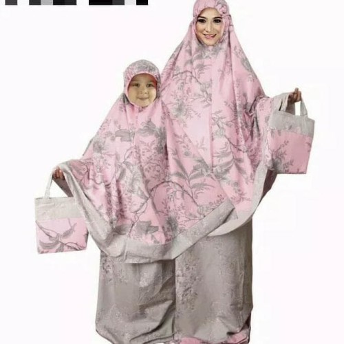 Detail Mukena Ibu Dan Anak Katun Jepang Nomer 3