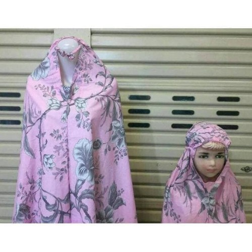 Detail Mukena Ibu Dan Anak Katun Jepang Nomer 41