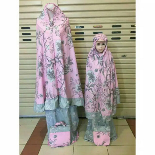 Detail Mukena Ibu Dan Anak Katun Jepang Nomer 6