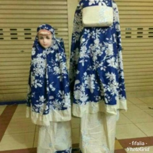 Detail Mukena Ibu Dan Anak Katun Jepang Nomer 52