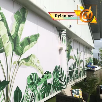 Detail Mural Dinding Luar Rumah Nomer 17
