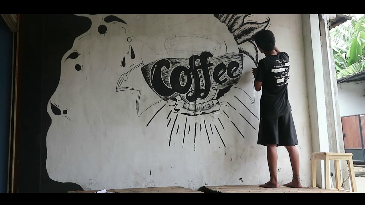 Detail Mural Kopi Hitam Putih Nomer 23