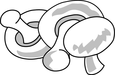 Detail Mushroom Clipart Black And White Nomer 35