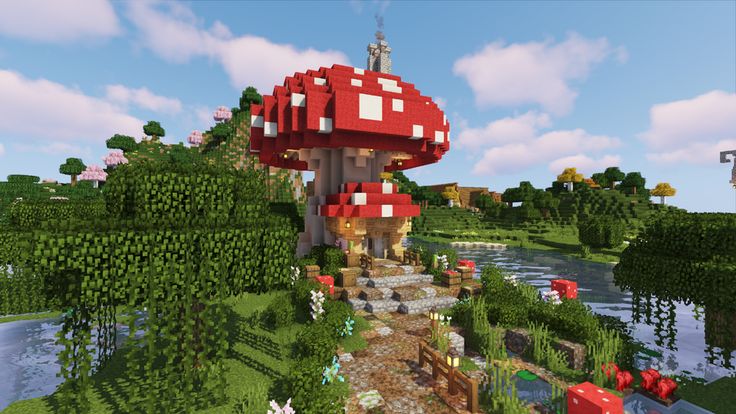 Detail Mushroom Fairy House Minecraft Nomer 19