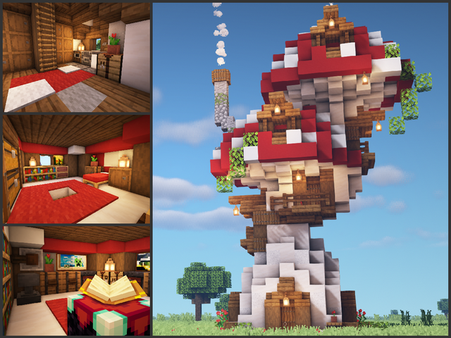 Detail Mushroom Fairy House Minecraft Nomer 21