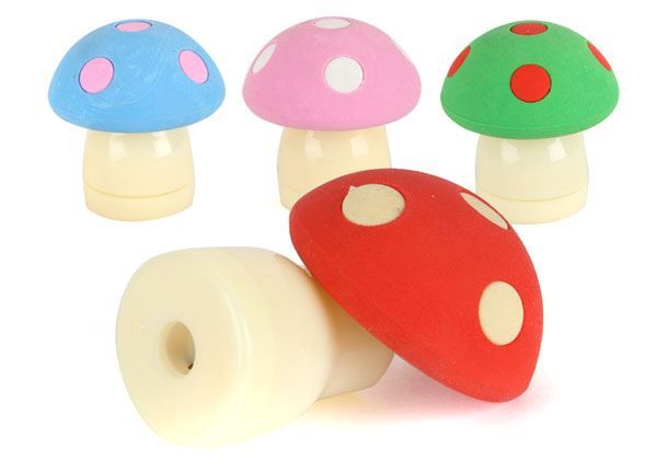 Detail Mushroom Sharpener Eraser Nomer 5