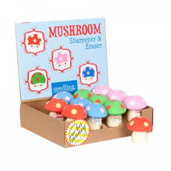 Detail Mushroom Sharpener Eraser Nomer 8