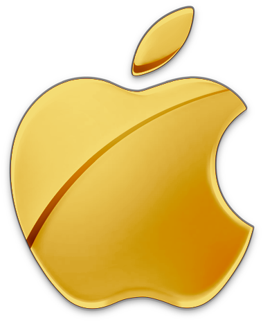 Detail Logo Apple Gold Nomer 2